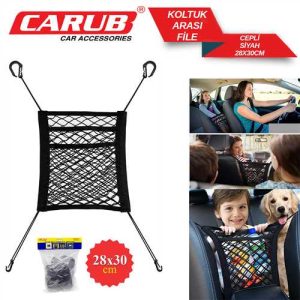 Koltuk Arkasi File Elastik Siyah 28X30 Cm