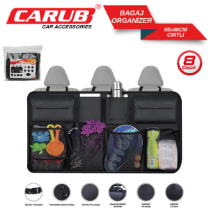 Bagaj Organizer 8 Cepli 85X48 Cm Cirtli