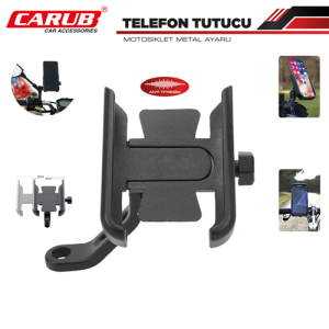 Telefon Tutucu Motosiklet Metal Ayarli