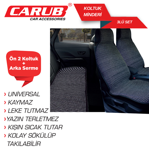 Minder Kilim 2 Li Pilot + Arka Serme 3 Parca Takim