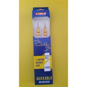 Aux Kablosu Renkli Stereo 1 Metre