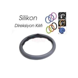 Direksiyon Kilifi Silikonlu Gri