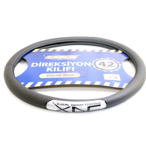 Direksiyon Kilifi 42 Cm Siyah Gri Yazili Fosforlu