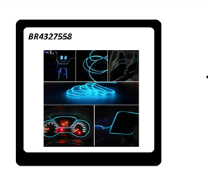 Neon Ip Kablo 2 Mt Buz Mavi