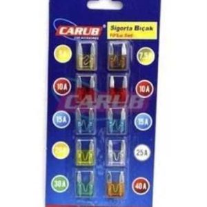 Biçak Sigorta Seti Mini Boy 10 Lu Set