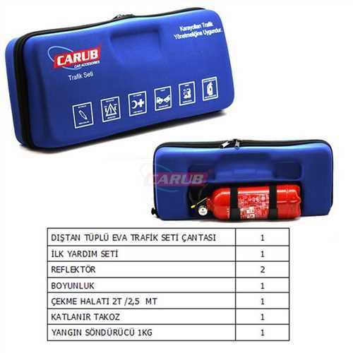 Trafik Seti 1 Kg Ysc Li Lüx Eva Mavi Çantali