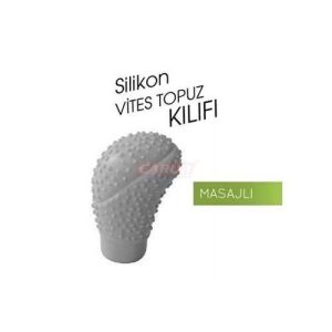 Vites Topuz Kilifi Silikon Oval Masajli Gri Üniversal