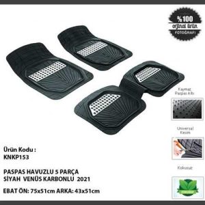 Paspas Universal 5 Parça Karbonlu Venüs Siyah 2052