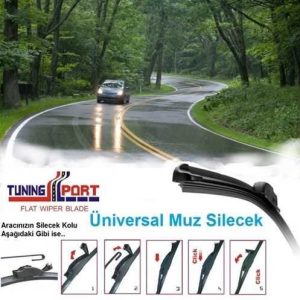 Silikonlu Muz Tipi Silecek 380 Mm 15 Inc