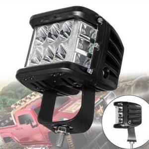 Off Road Lamba Çakarli Köseli-Kare 6 Led Kirmizi-Mavi 7*9 Cm