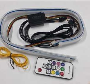 Gündüz Fari Silikon 2X60 Cm Kumandali Renkli Silikon