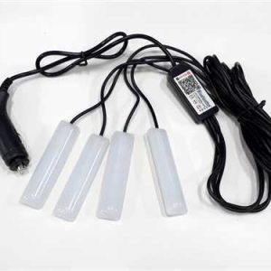 Lamba Ledli Araç Içi 4 Lü (64 Renk) 12V Çakmaktan Blutoohtlu Tlf Ayarli