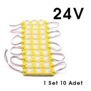Parmak Lamba 3 Ledli Sari     24V (10 Lu) Set