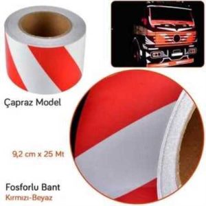 Fosfor Bant Çapraz 9,2 Cmx25M Kir/Beyaz