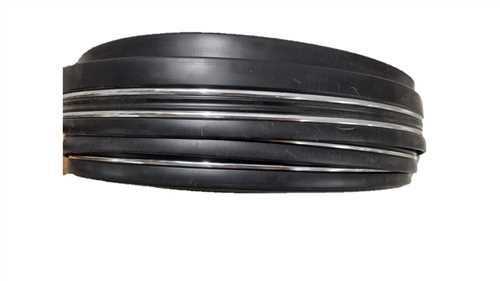 55 Mm Pvc Profil Siyah-Nikelaj Çita 1 Mt