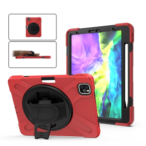 iPad Pro11 (2021-2020-2018) Kılıf Shockproof 3 Katmanlı Standlı Zırh Kılıf Kalem Yerli-(5775)