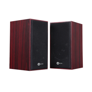 LECOO DS105 6W 1+1 Masaüstü USB Ahşap Kasa Speaker(1923)