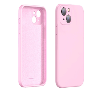 Baseus Liquid iPhone 13 6.1 Kılıf Kamera Korumalı İçi Kadife Silikon Kılıf-(5775)