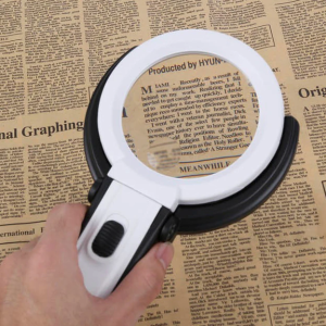 Ally Mg3b-1c 1.8x5x Çok Fonksiyonlu Standlı Led Işıklı Büyüteç-(5775)