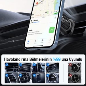 ALLY ML-223 MagSafe Araç İçi Telefon Tutucu-(5775)