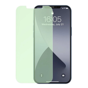 BASEUS İPhone 12 Pro Max 6.7 0.30mm Full Tempered Cam Ekran Koruyucu 2Set Anti-Bluelight-(5775)