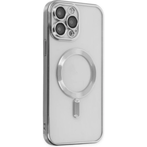 ALLY iPhone 13 Pro 6.1inç Renkli Kenar Lazer Çerçeveli Magsafe Uyumlu Silikon Kılıf-(5775)