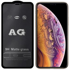 ALLY iPhone 11 Pro 5.8inç Full Glue Matte Tempered Cam  Ekran Koruyucu iPhone XS / X /-(5775)