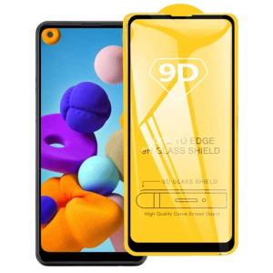 ALLY SM Galaxy A21 9D Full Glue Tempered Cam Ekran Koruyucu-(5775)
