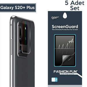 GOR Samsung Galaxy S20+Plus  Kamera Lens Koruyucu 5 Adet-(5775)