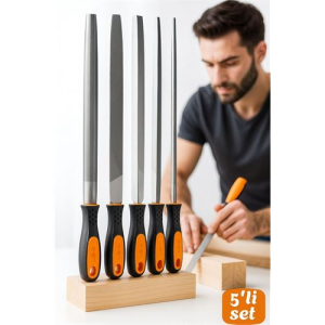 5’li Profesyonel El Eğesi ve Törpü Seti - Ahşap Törpüsü - Ağaç Törpüsü Endüstriyel Karbon Çelik