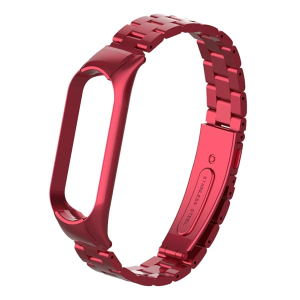 Xiaomi Mi Band 5 Stainless Steel 3 Bakla Çelik Kayış Kordon-(5775)