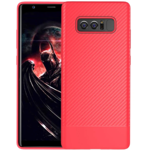 Ally SM Galaxy Note 8 Carbon Fiber Dokulu Premium Soft Silikon Kılıf-(5775)