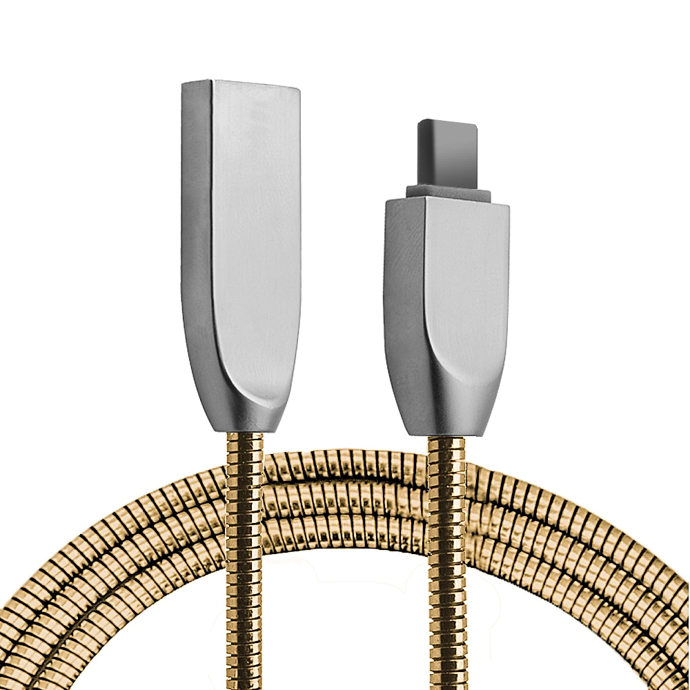 Ally Usb Type-C Zinc Alloy Dayanıklı 24 A Metal Usb Kablo-(5775)