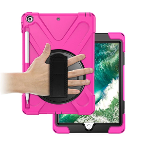 İPad 9.72017 İPad 9.7 2018 Kalem Yerli Standlı Zırh Kılıf/shockproof case-(5775)