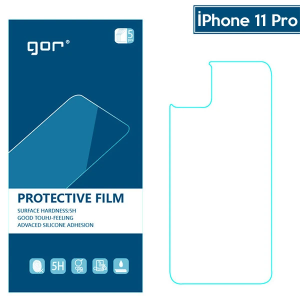 GOR İPhone 11 Pro  5.8 Çizilmez Arka Koruyucu Jelatin 5 Adet Set-(5775)