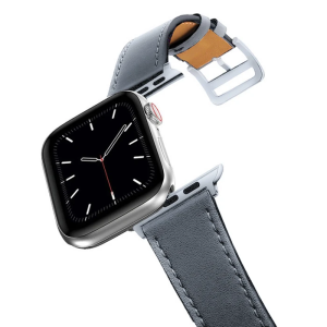 Ally Apple Watch 7-8 45mm 6-5-4 44mm Watch Ultra 49mm Single Coil Deri Kayış Kordon 3-2-1 42mm-(5775)