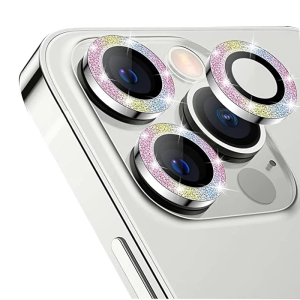 ALLY İphone 12 Pro Max 3D Metal Çerçeveli Kamera Lens Koruyucu-(5775)