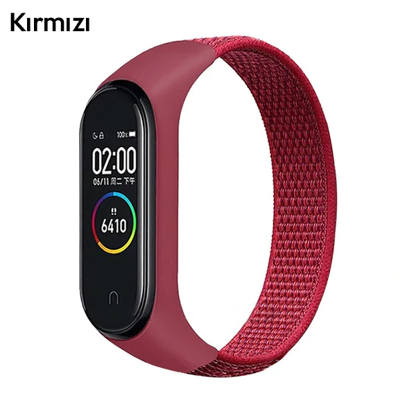 Xiaomi Mi Band 5-4-3 Nylon Kayış Kordon-(5775)