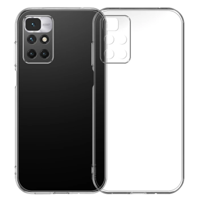 Ally Xiaomi Redmi 10 Kılıf Kamera Korumalı Ultra İnce Şeffaf Silikon Kılıf-(5775)