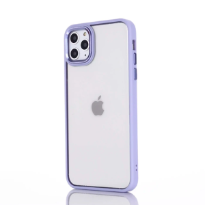 Ally iPhone 12 Pro Max 6.7inç Kılıf Parlak Renkli Çerçeveli Ultra Lüx TPU Silikon Kılıf-(5775)