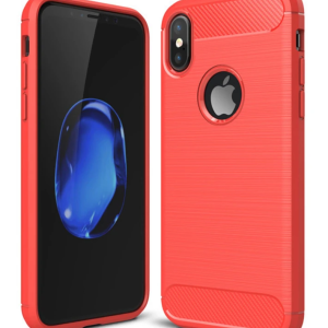 İphone XXS Dark Ultra Koruma Karbon Fiber Silikon Kılıf-(5775)