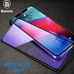 Baseus İphone 11 Pro 0.3mm Rigid Edge Anti Blue Light Kırılmaz Cam Koruyucu-(5775)