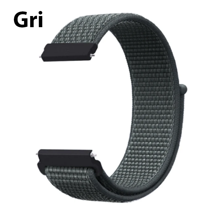 22MM Gear S3 Watch 4 -Gt2 GT2E 46MM Kayış Kordon Lylon Loop-(5775)