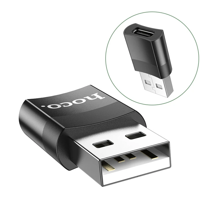HOCO UA17 Dişi Type-C to Erkek USB Dönüştürücü Çevirici Adaptör-(5775)