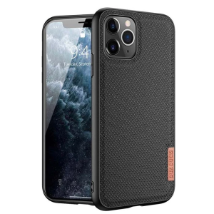 Dux Ducis Fino Serisi iPhone 11 Pro Max Kılıf Premium Dokuma Silikon Kılıf-(5775)