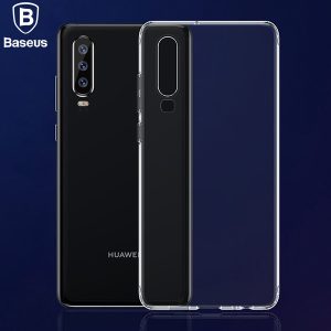 Baseus Huawei P30 Simple Ultra İnce Kamera Korumalı Silikon Kılıf-(5775)