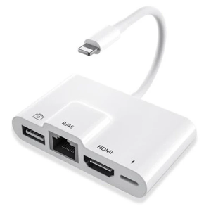 ALLY İPhone 3İN1 Lightning HDMI RJ45 OTG Digital AV Adaptör Hub-(5775)