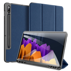 Dux Ducis SM Galaxy Tab S8 (X700/X706) S7 (T870/T875/T876B) Kılıf Kalem Yerli Mıknatıslı Domo Series-(5775)