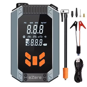 EZERE ST-9632D Taşınabilir Araç Lastik Şişirme Ve Starter Akü Takviye Seti-(5775)