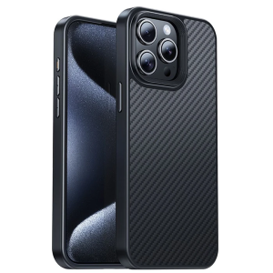 Hoco iPhone 15 Pro AS7 Kevlar Kılıf Manyetik Magsafeli Telefon Kılıfı-(5775)